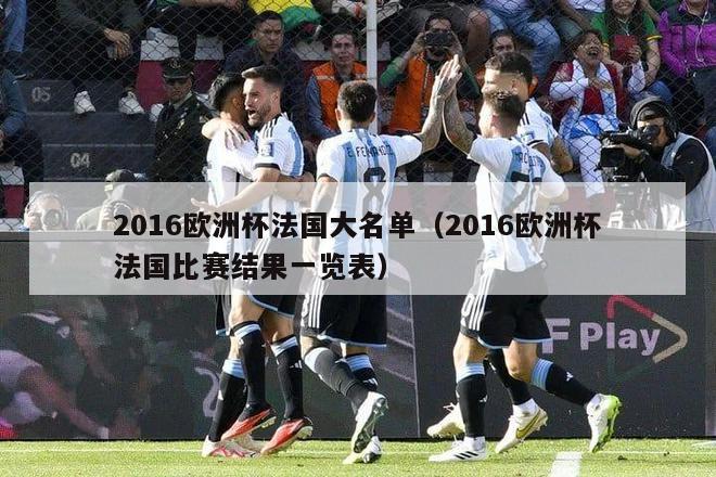 2016欧洲杯法国大名单（2016欧洲杯法国比赛结果一览表）