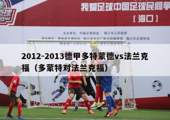 2012-2013德甲多特蒙德vs法兰克福（多蒙特对法兰克福）